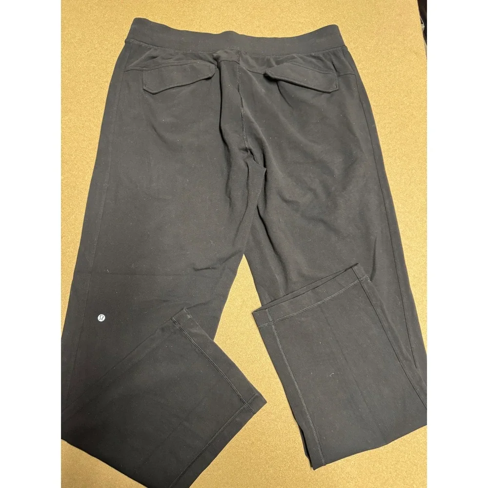 Lululemon Athletica Black Lounge Pants Sweatpants Wide Leg Size‎ XXL $89